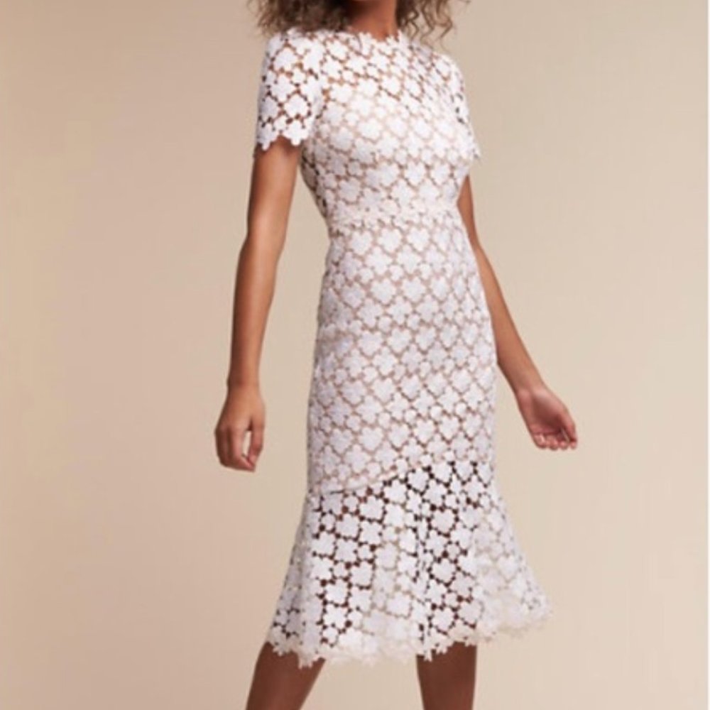 BHLDN Jill Stuart Lace Midi Dress